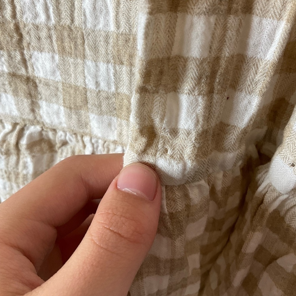 Hatch The Aurora Mini Dress Gingham Print Size 3/Large - Picture 9 of 13